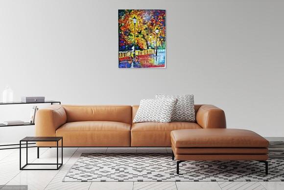 Quadros Pintura Tela Urbana Abstrato Bicicleta Black Friday