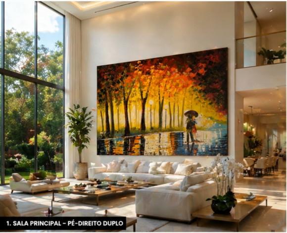 Quadros Pintura Tela Urbana Casal Rua Molhada Black Friday