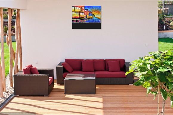 Quadros Pintura Urbana Copenhagen Dinamarca Black Friday