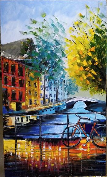 Quadros Pintura Urbana Amsterdam Holanda Black Friday
