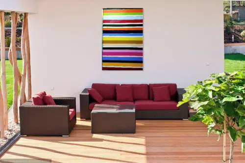 Quadro Abstrato Pronta Entrega Presente de Natal