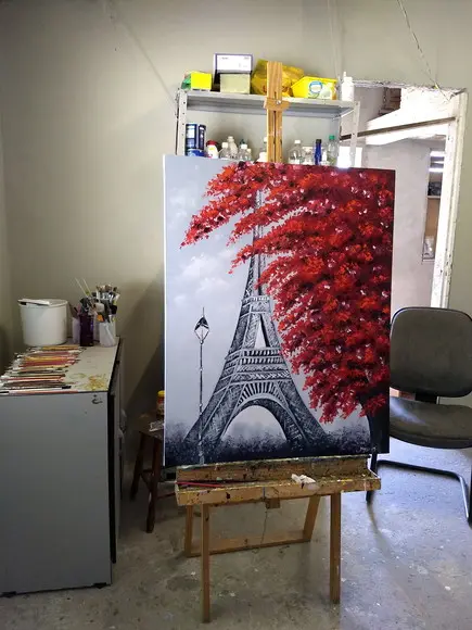 Quadro Av Champs Elysees Torre Eiffel Presente de Natal