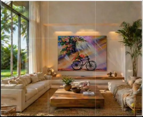 Quadro Decorativo Esportes Bicicleta Bike Presente de Natal