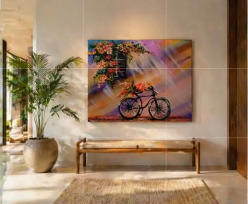 Quadro Decorativo Esportes Bicicleta Bike Presente de Natal