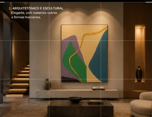 Quadro Decorativo para Quarto e Sala Pintura Orgânica