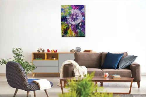 Quadro Decorativo para Sala Dente de Leão Presente de Natal