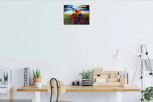 Quadro Decorativo Pintura Tela Amigas Irmãs Colegas Unidas