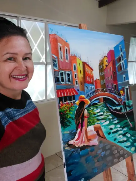 Quadro Decorativos Paisagem Urbana Veneza Presente de Natal