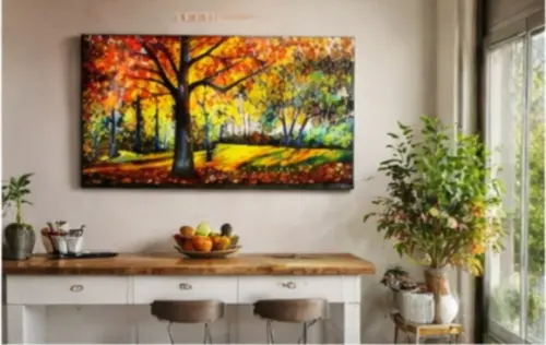 Quadro Grandes para Sala e Quarto Paisagem Presente de Natal
