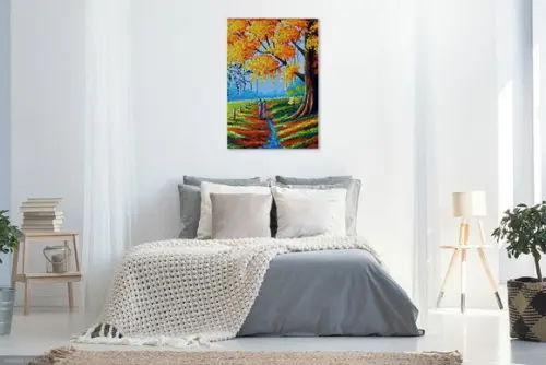 Quadro Paisagem Caminho da Felicidade Presente de Natal