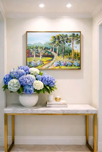 Quadro Paisagem Campo Caminho Pinheiros Presente de Natal