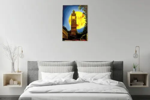 Quadro Paisagem Urbana Londres Uk Big Ben Presente de Natal