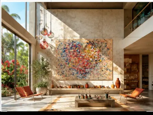 Quadro para Casa Decorativo para Sala Pintura Tela Coração
