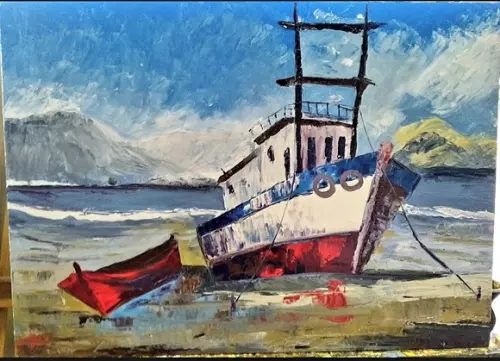 Quadro para Quarto e Sala Tela Mar Praia Barcos Black Friday