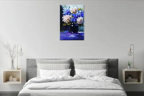 Quadro para Sala e Quarto Hortênsias Presente de Natal