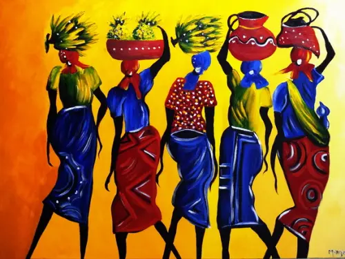 Quadro para Sala e Quarto Mulheres Africanas Black Friday