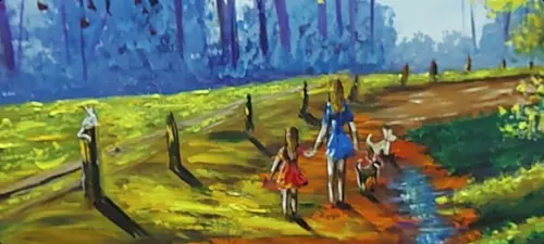 Quadro para Sala e Quarto Pintura Paisagem Presente de Natal
