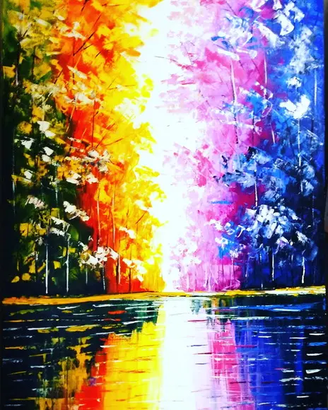Quadro para Sala e Quarto Reflexo na Água Black Friday