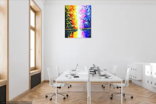Quadro para Sala e Quarto Reflexo na Água Black Friday