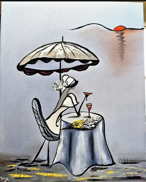 Quadro para Sala e Quarto Vinho Mulher Vinho Black
