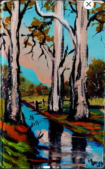 Quadro para Sala Pintura em Tela Paisagem Presente de Natal