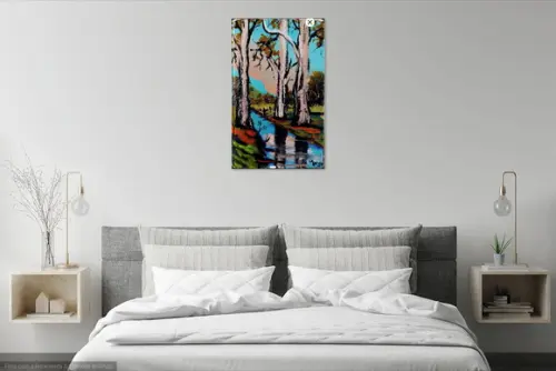 Quadro para Sala Pintura em Tela Paisagem Presente de Natal