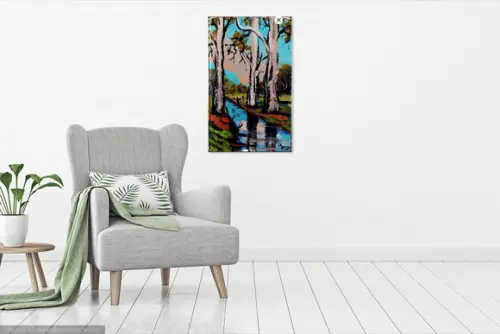 Quadro para Sala Pintura em Tela Paisagem Presente de Natal