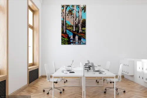 Quadro para Sala Pintura em Tela Paisagem Presente de Natal