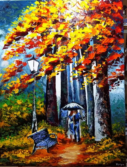 Quadro para Sala Pintura em Tela Paisagem Presente de Natal