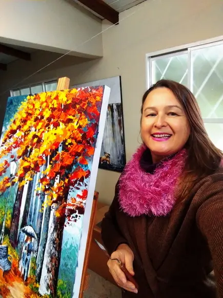 Quadro para Sala Pintura em Tela Paisagem Presente de Natal