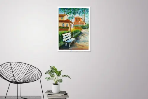 Quadro para Sala Pintura em Tela Urbana Casario Black Friday