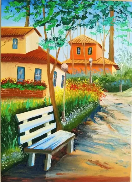 Quadro para Sala Pintura em Tela Urbana Casario Black Friday