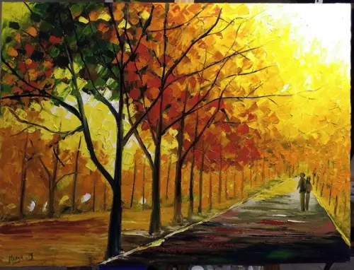 Quadro para Sala Pintura Sob o Sol do Verão Black Friday