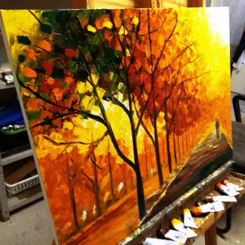 Quadro para Sala Pintura Sob o Sol do Verão Black Friday