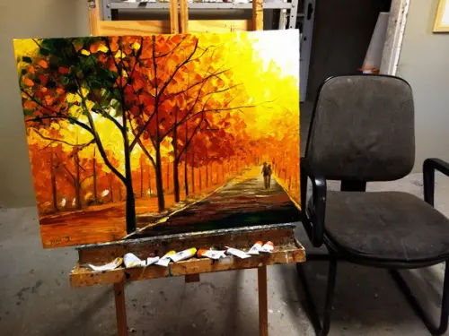 Quadro para Sala Pintura Sob o Sol do Verão Black Friday