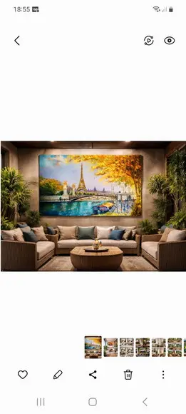 Quadro para Sala Tela Paisagem París Ponte Alexandre Iii