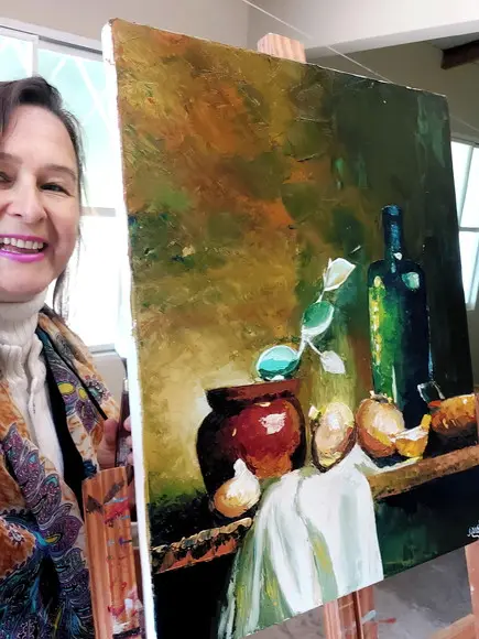 Quadro Pintura em Tela Cozinha Gourmet Vinho Cebolas