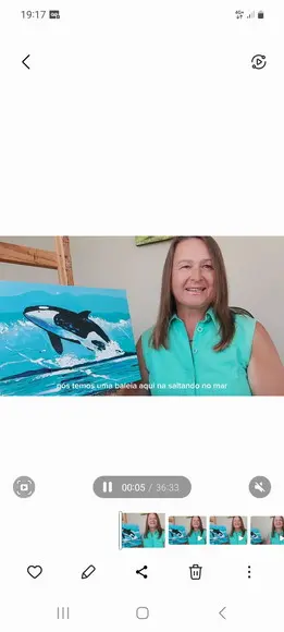 Quadro Pintura em Tela Peixe Baleia Orca Fish Mar Praia