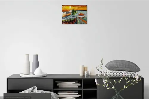 Quadro Pintura Tela Paisagem Urbana São Luís Maranhão