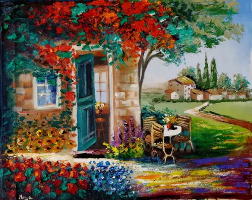 Quadro Pronta Entrega Presente de Natal Porta Verde