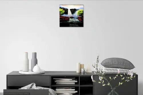 Quadro Sala e Quarto Paisagem Cachoeira Presente de Natal