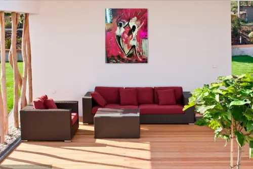 Quadros Abstrato Casal Dança Felicidade Presente de Natal