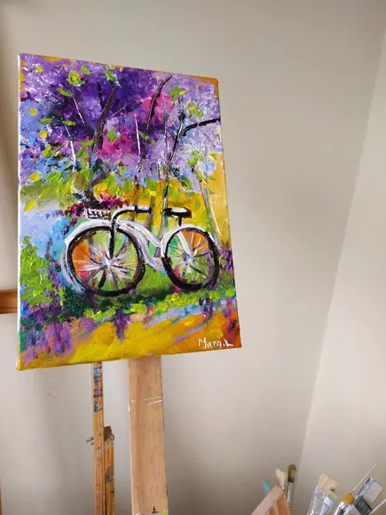 Quadros Abstrato Esportes Ciclista Bici Presente de Natal