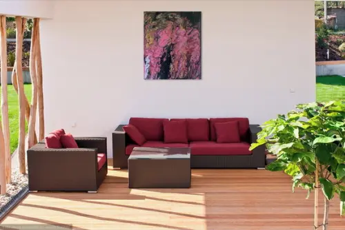 Quadros Abstrato Fluido Pouring Rose Presente de Natal