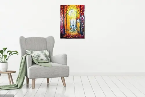 Quadros Abstrato Moderno Família e Pet Presente de Natal