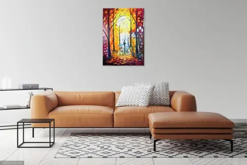 Quadros Abstrato Moderno Família e Pet Presente de Natal