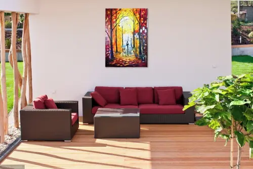 Quadros Abstrato Moderno Família e Pet Presente de Natal