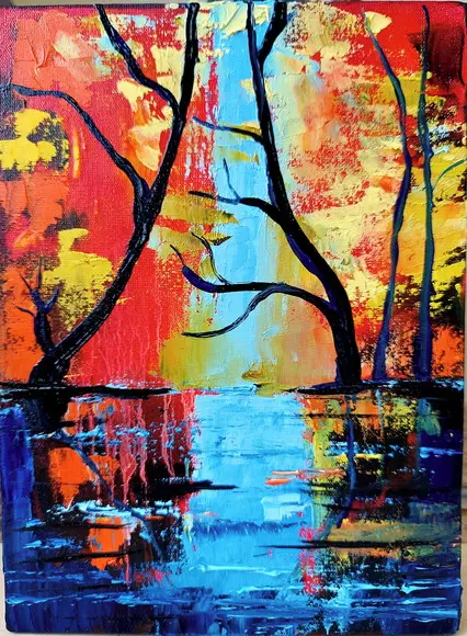 Quadros Decorativos Abstrato Moderno Presente de Natal