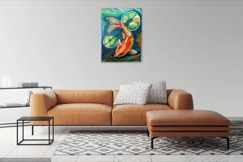 Quadros Decorativos Animais Carpa Peixe Presente de Natal