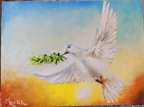 Quadros Decorativos Animais Pomba da Paz Presente de Natal